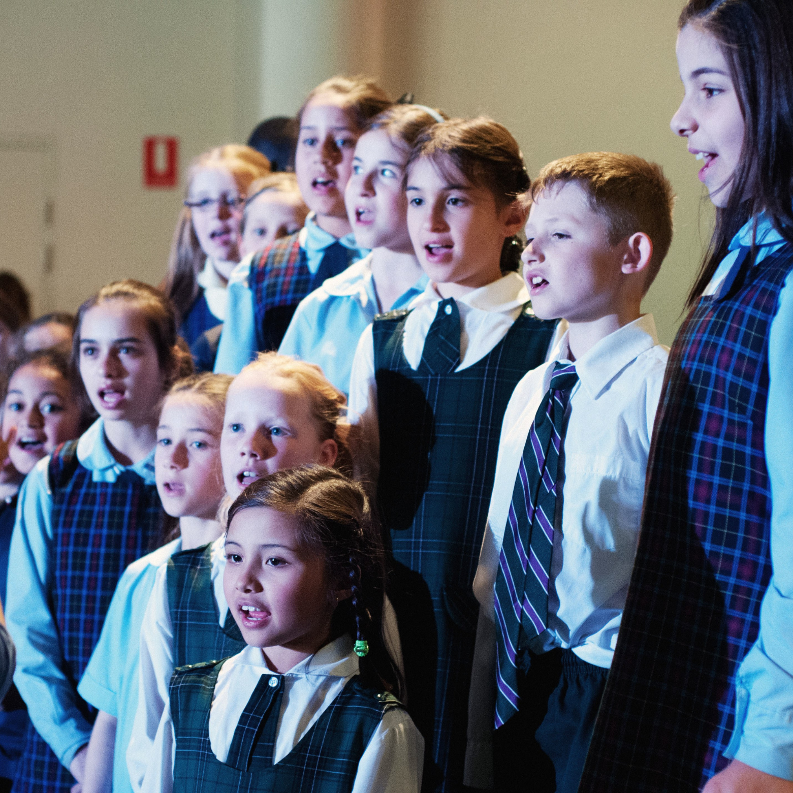 Students sing together during an ASPA Ed Inspire Your School Choir Workshop