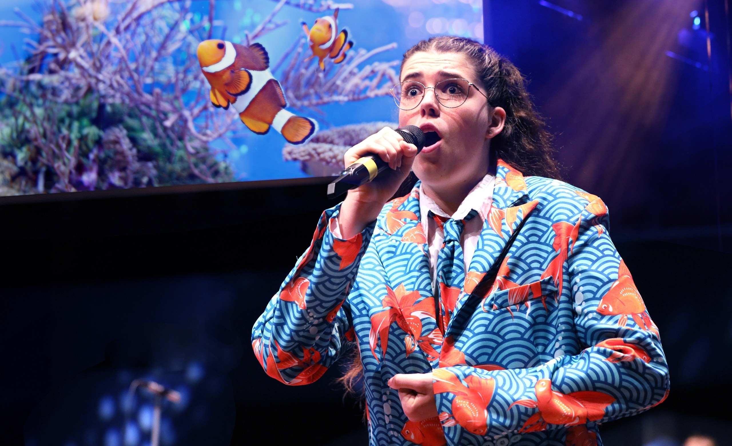 Girl performing in Disney's Finding Nemo KIDS musical