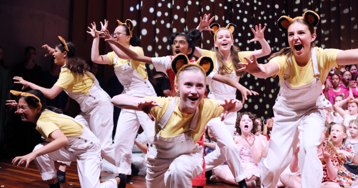 Children Performing in costume
